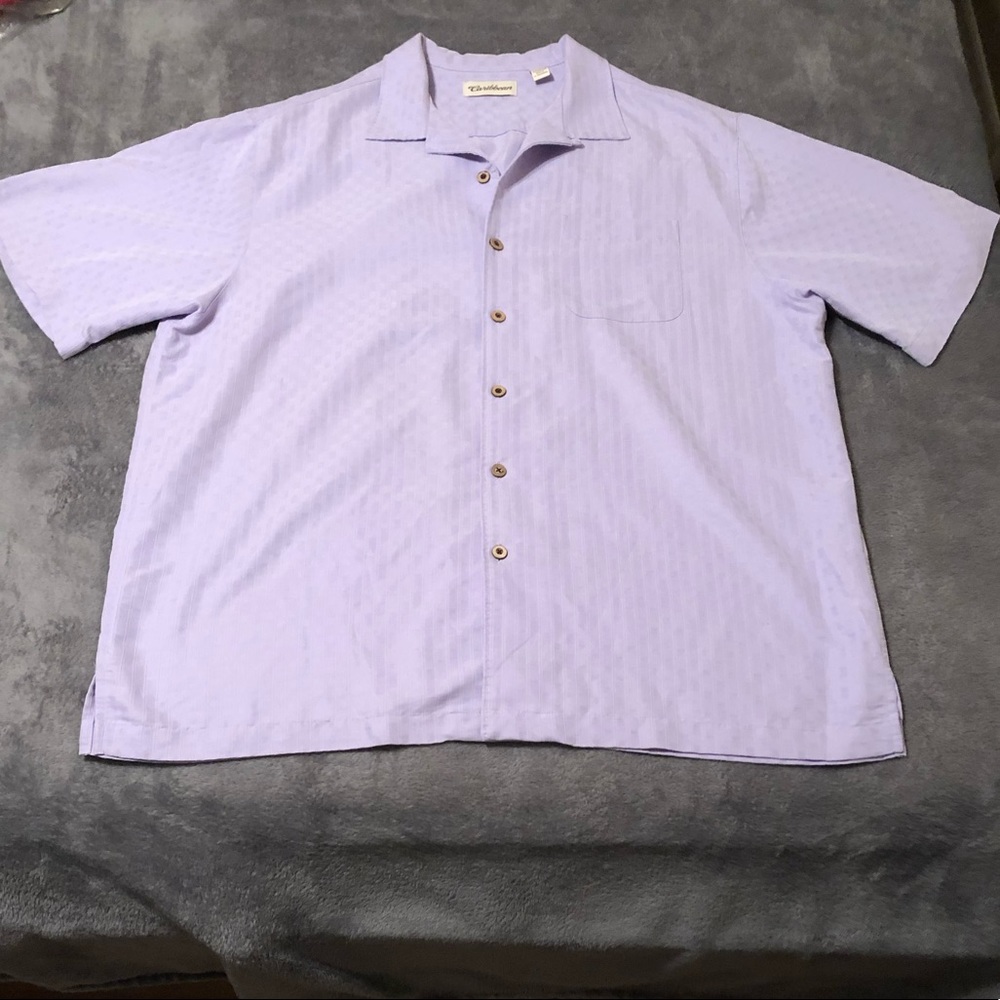 Caribbean Light Purple Button Down Shirt